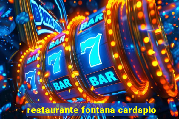 restaurante fontana cardapio